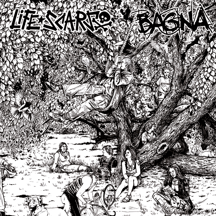 Life Scars/Bagna – split LP