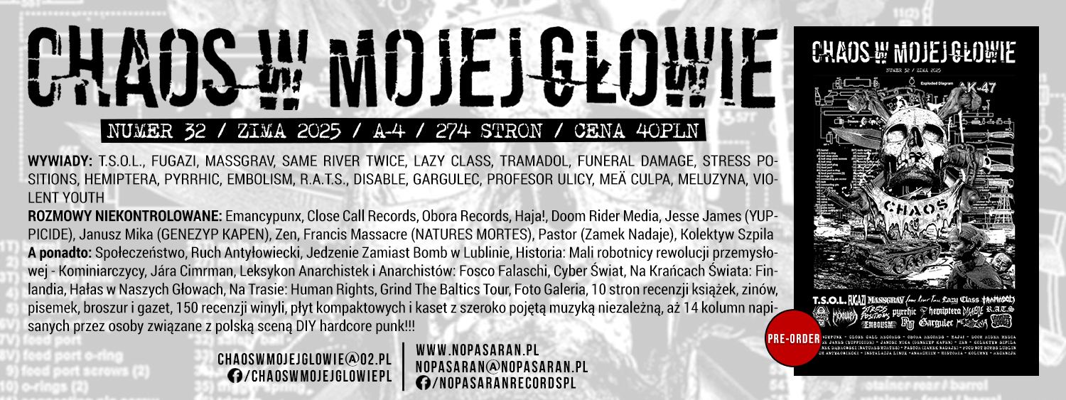 CHAOS W MOJEJ GŁOWIE #32 - zima 2025 - Banner