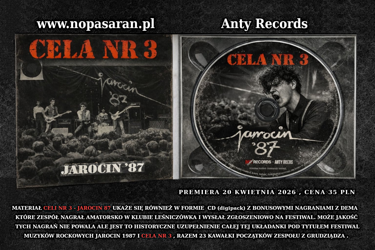 CELA NR 3 - Jarocin '87 CD /digipack/